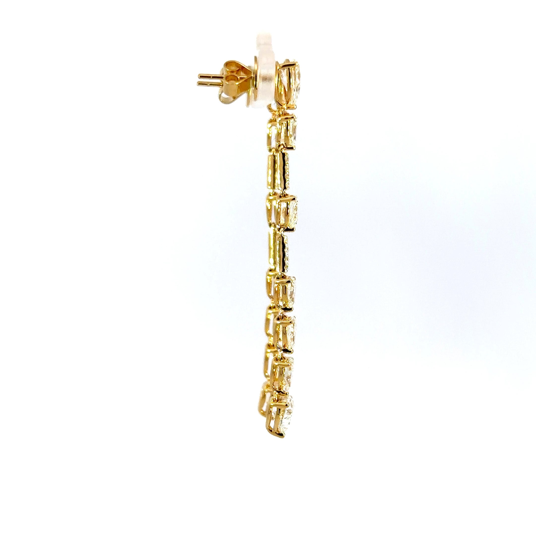 18kt yg Dangle Earrings with