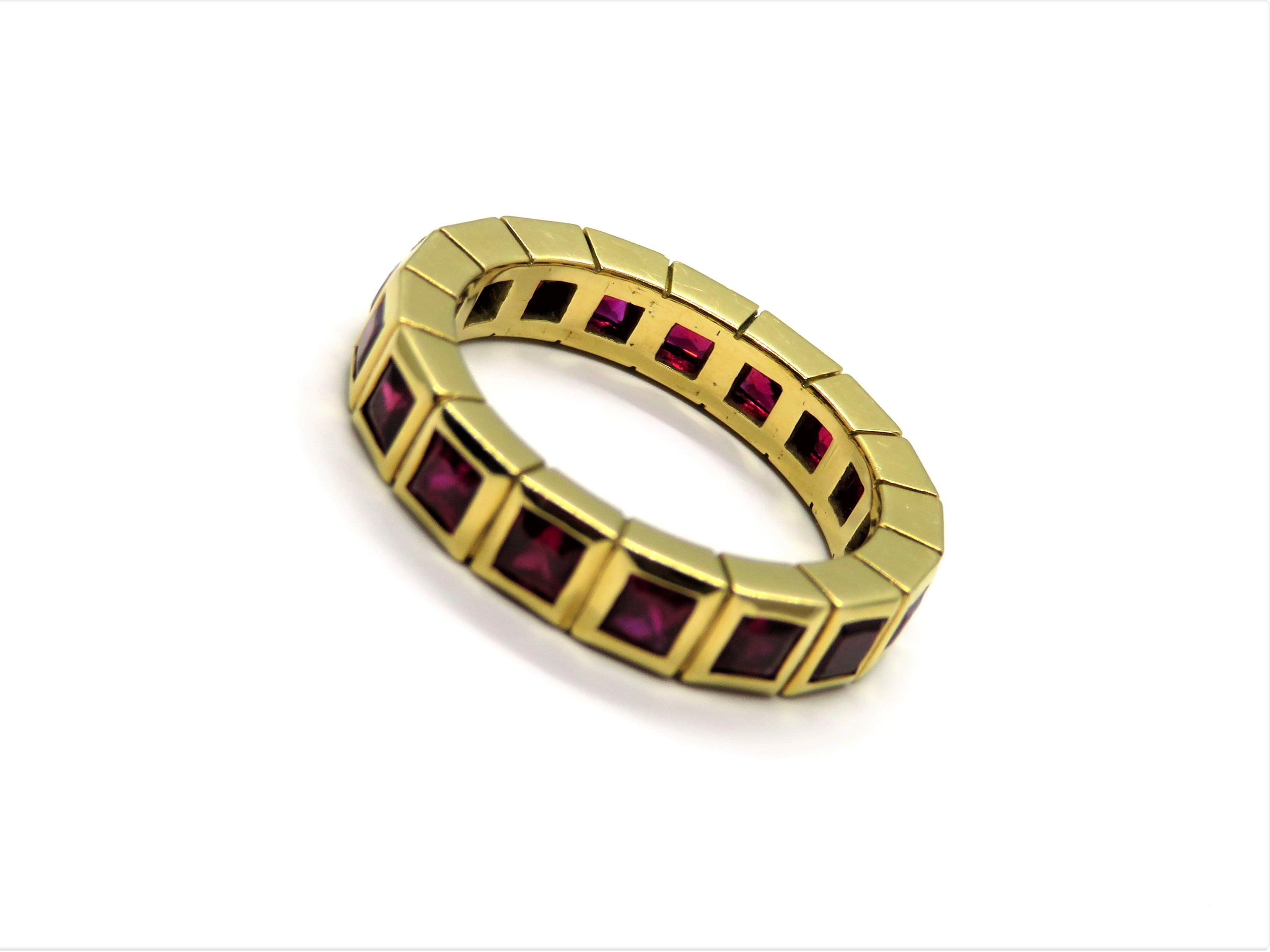 18kt Yellow Gold Ruby Eternity Band