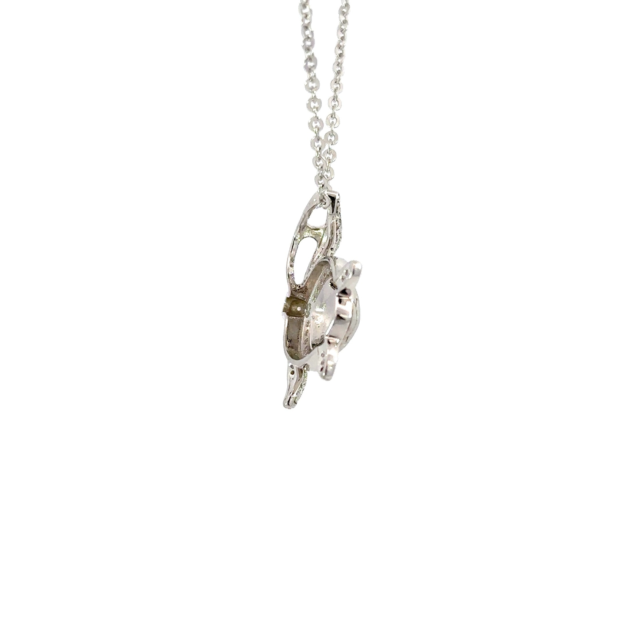SS pave CZ "Honu" 
turtle pen