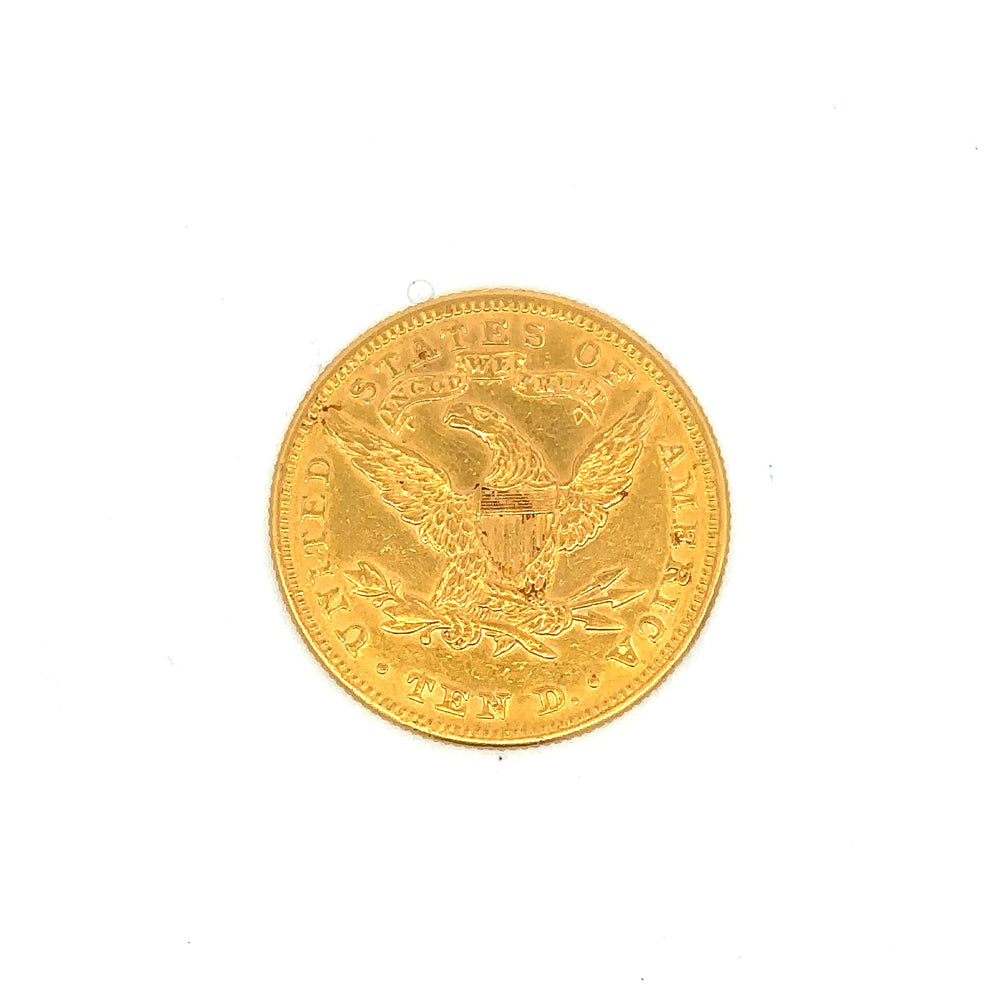 1882 US $10 
AU DETAILS- clea