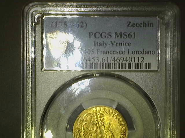 1752-62 Zecchin PCGS MS61 Ital