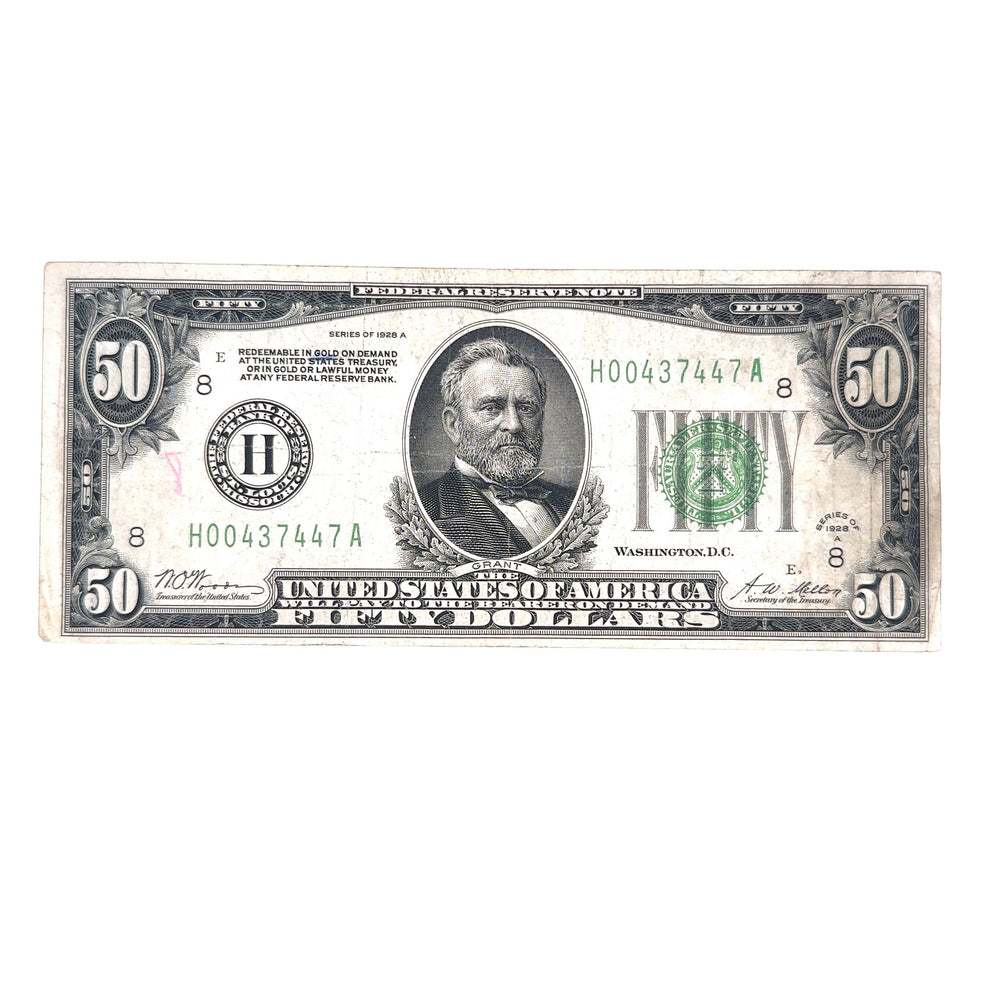 S- 1928 50 Dollars Redeemed in