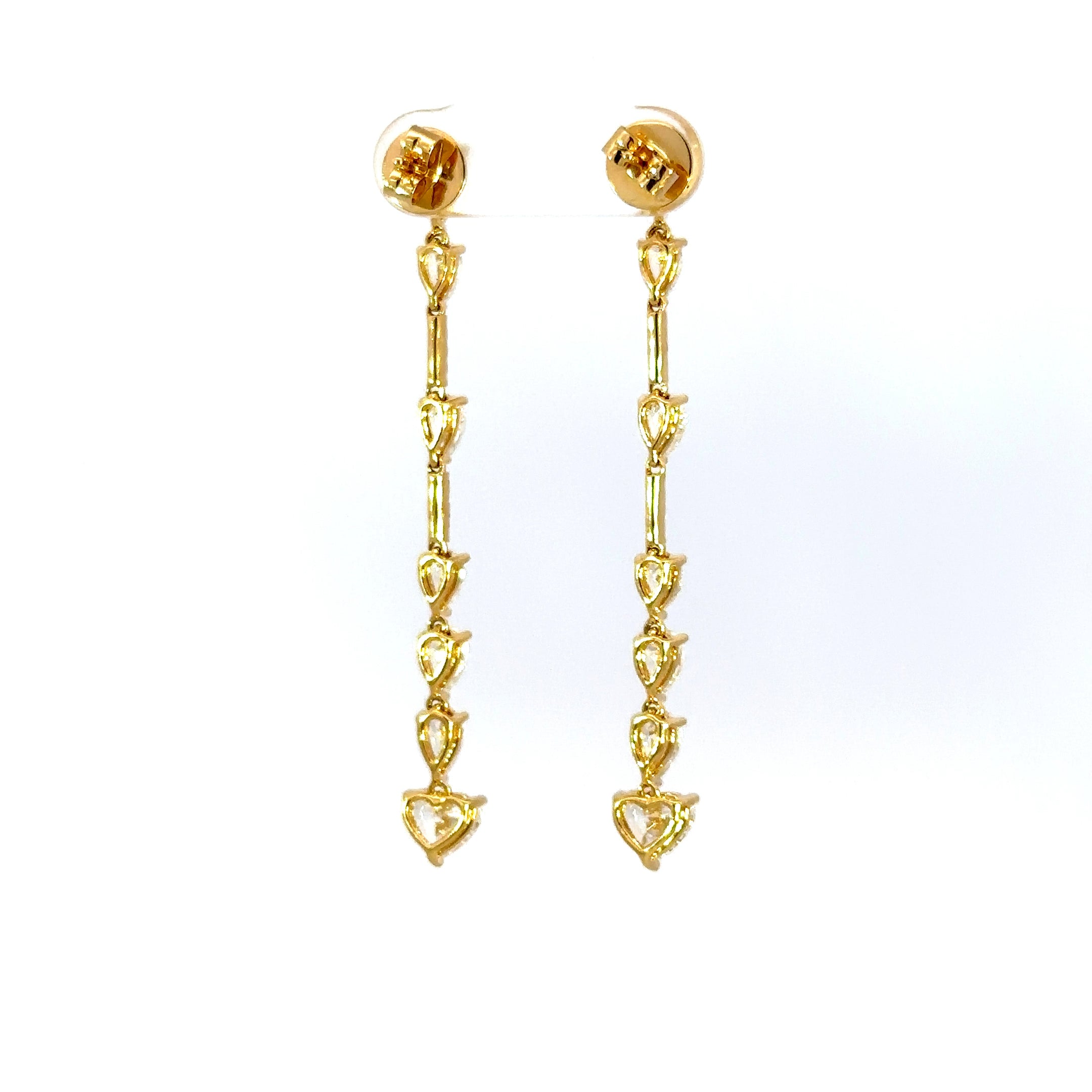 18kt yg Dangle Earrings with