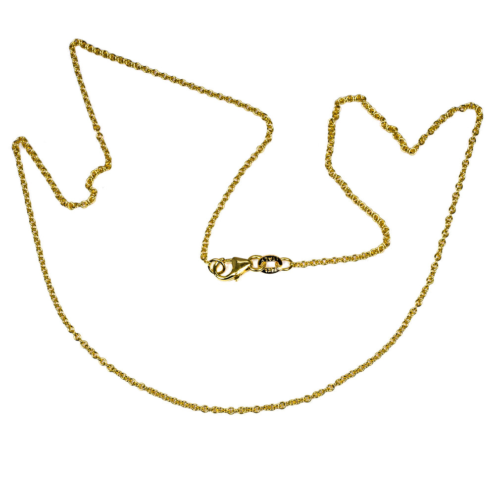 14kt Yellow Gold 1.5mm Cable Chain 18"
