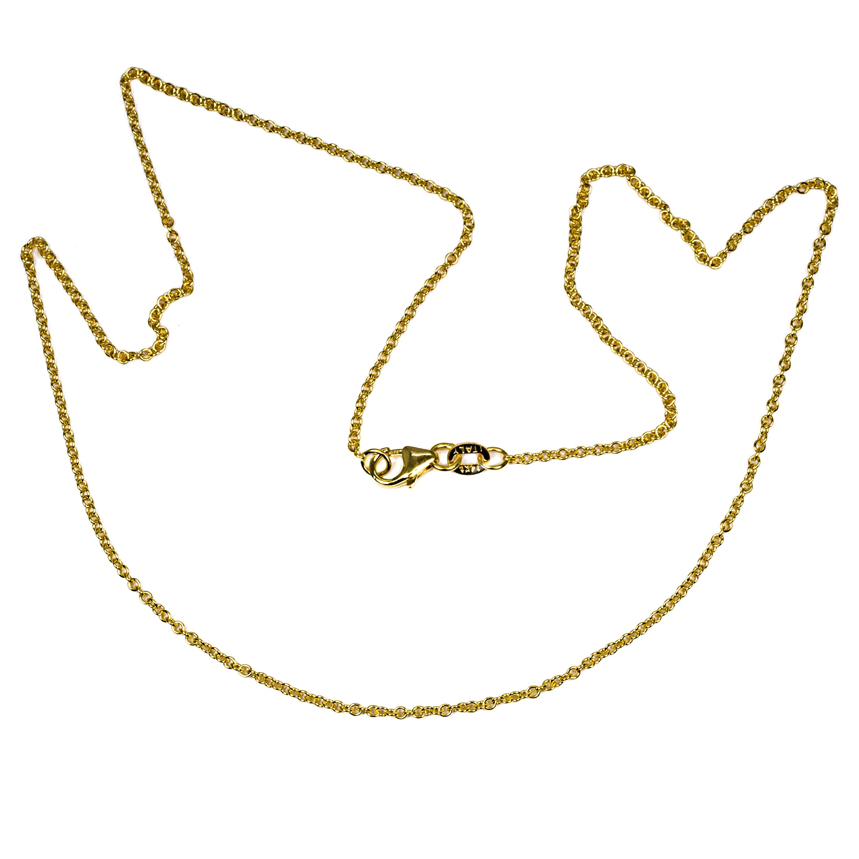 14kt yg 1.5mm Cable Chain 18"