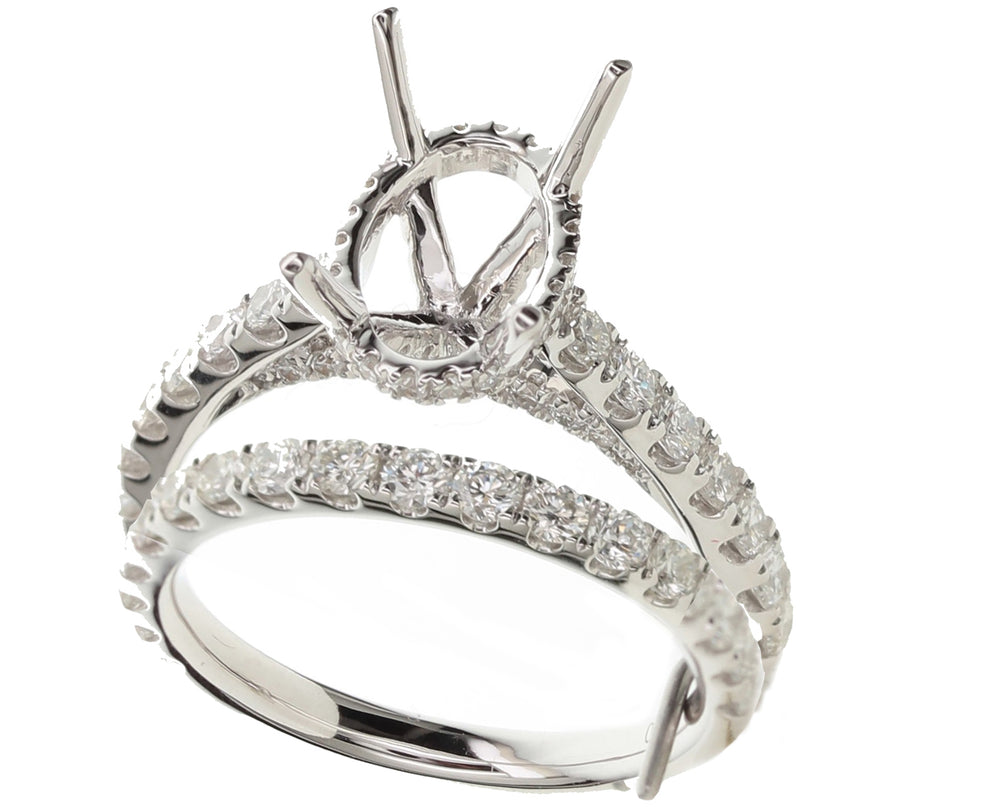 18kt wg Bridal set 2.51ct H VS