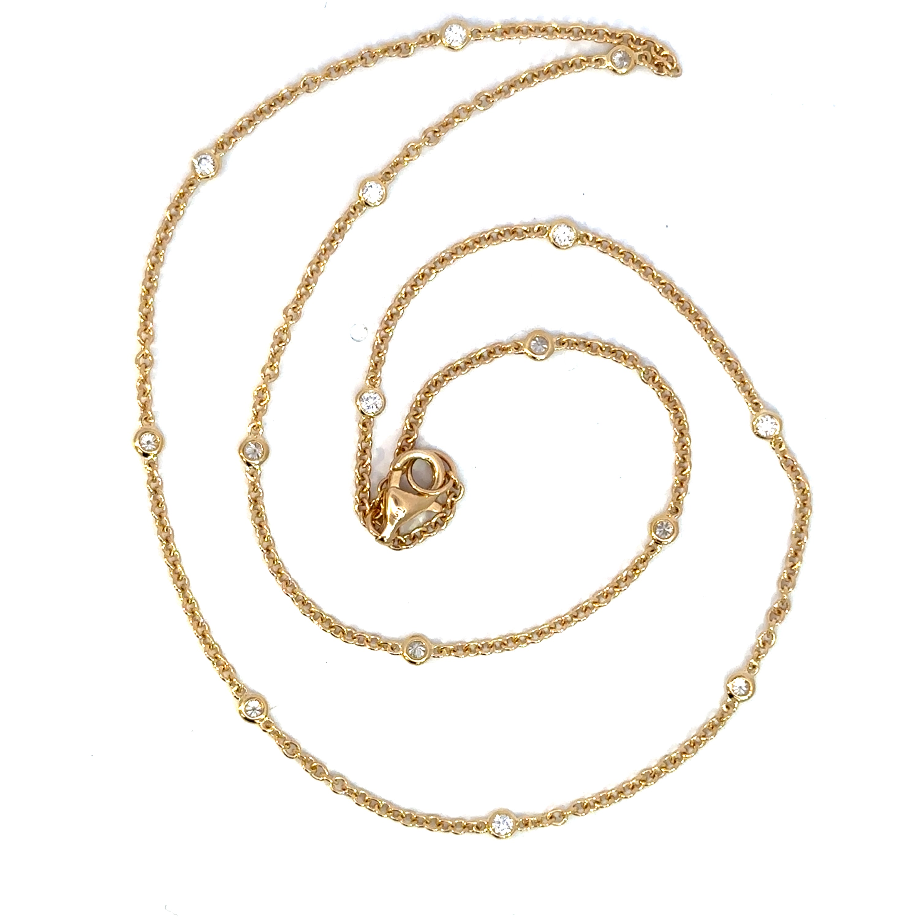18k yg DBY necklace
15 Dia =
