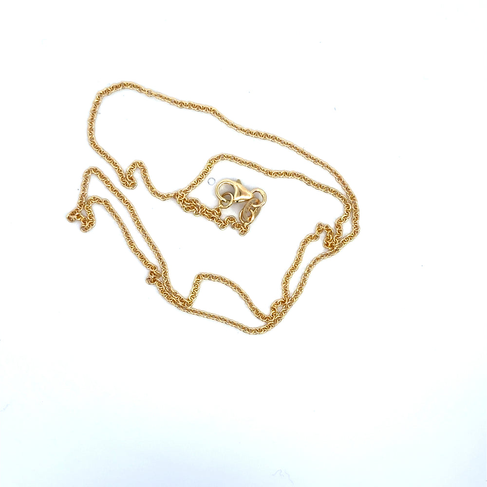 14k yg cable chain 1.5mm
18"