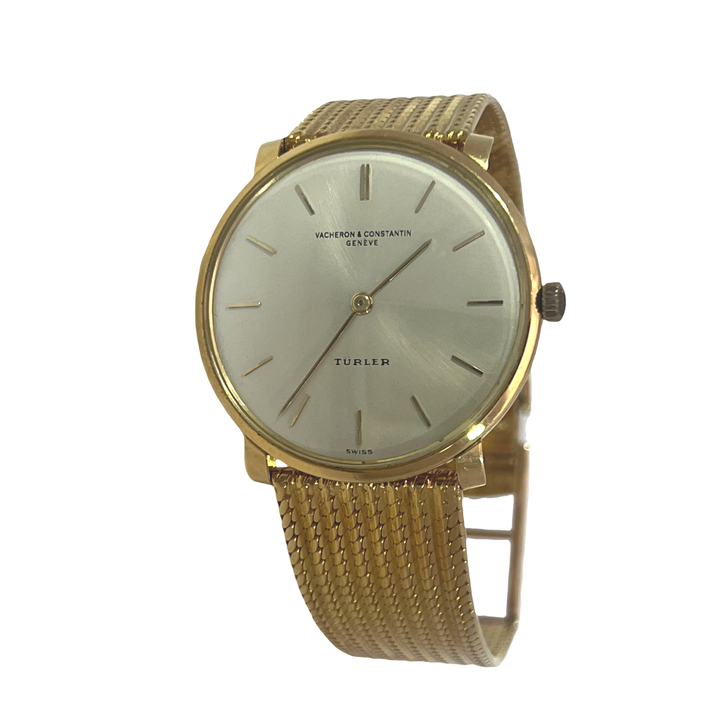 Pre-Owned Vintage Vacheron Constantin Türler 18K Yellow Gold Manual Wind Dress Watch