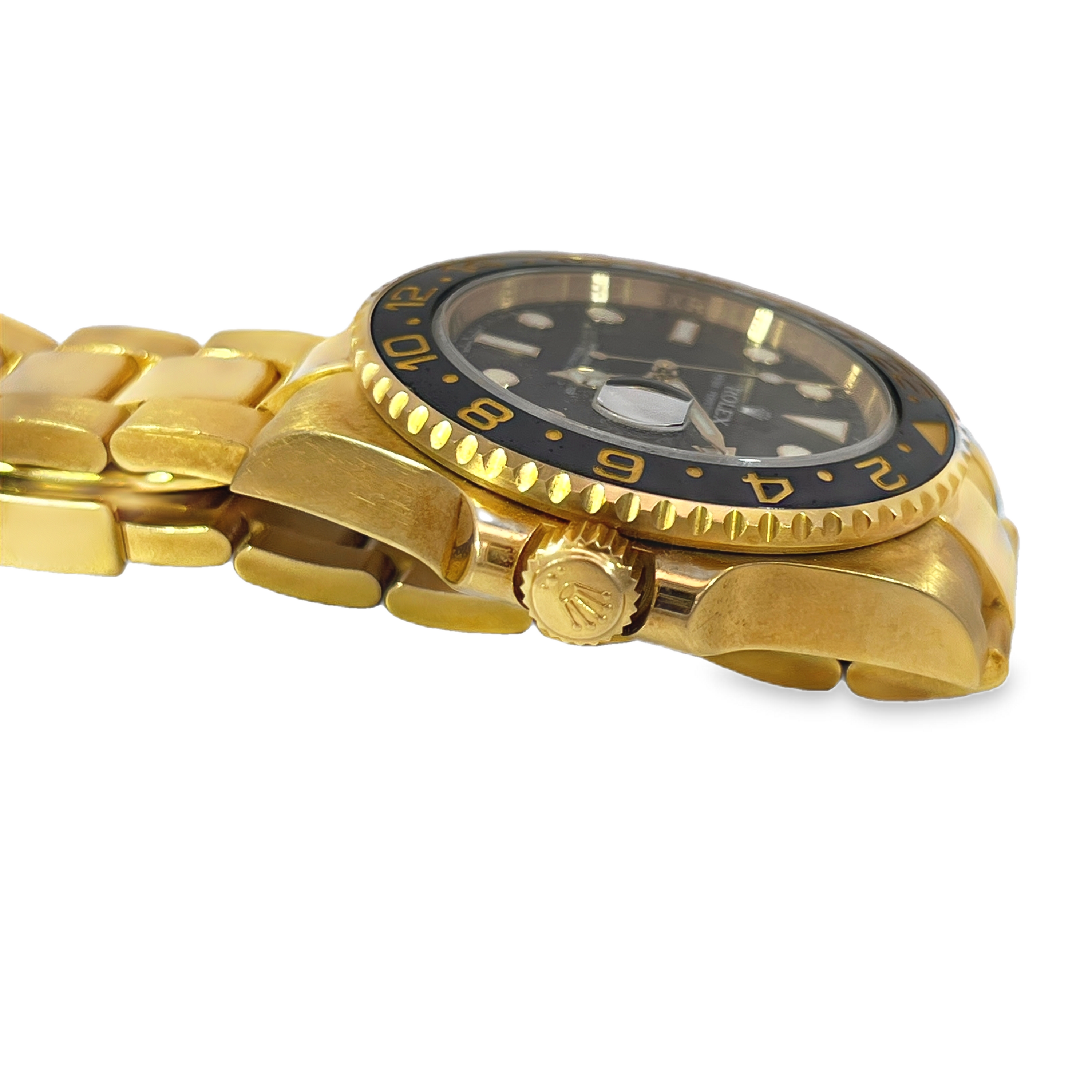 2007 Rolex GMT-Master II 18K Yellow Gold Black Dial Ref. 116718LN | Full Set