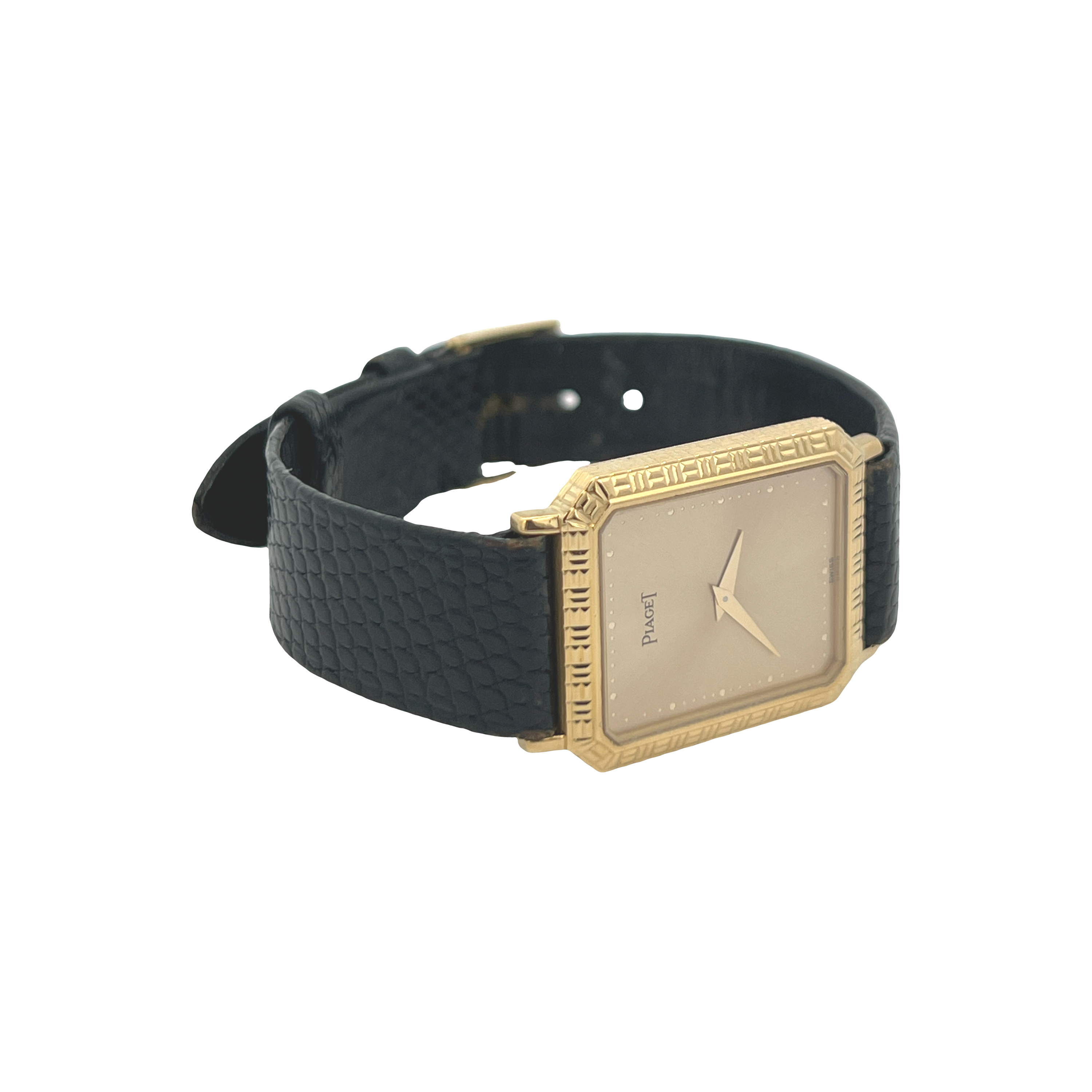 Pre-Owned Piaget Vintage 18K Yellow Gold Dress Watch Ref. 7143 Champagne Dial Manual Wind