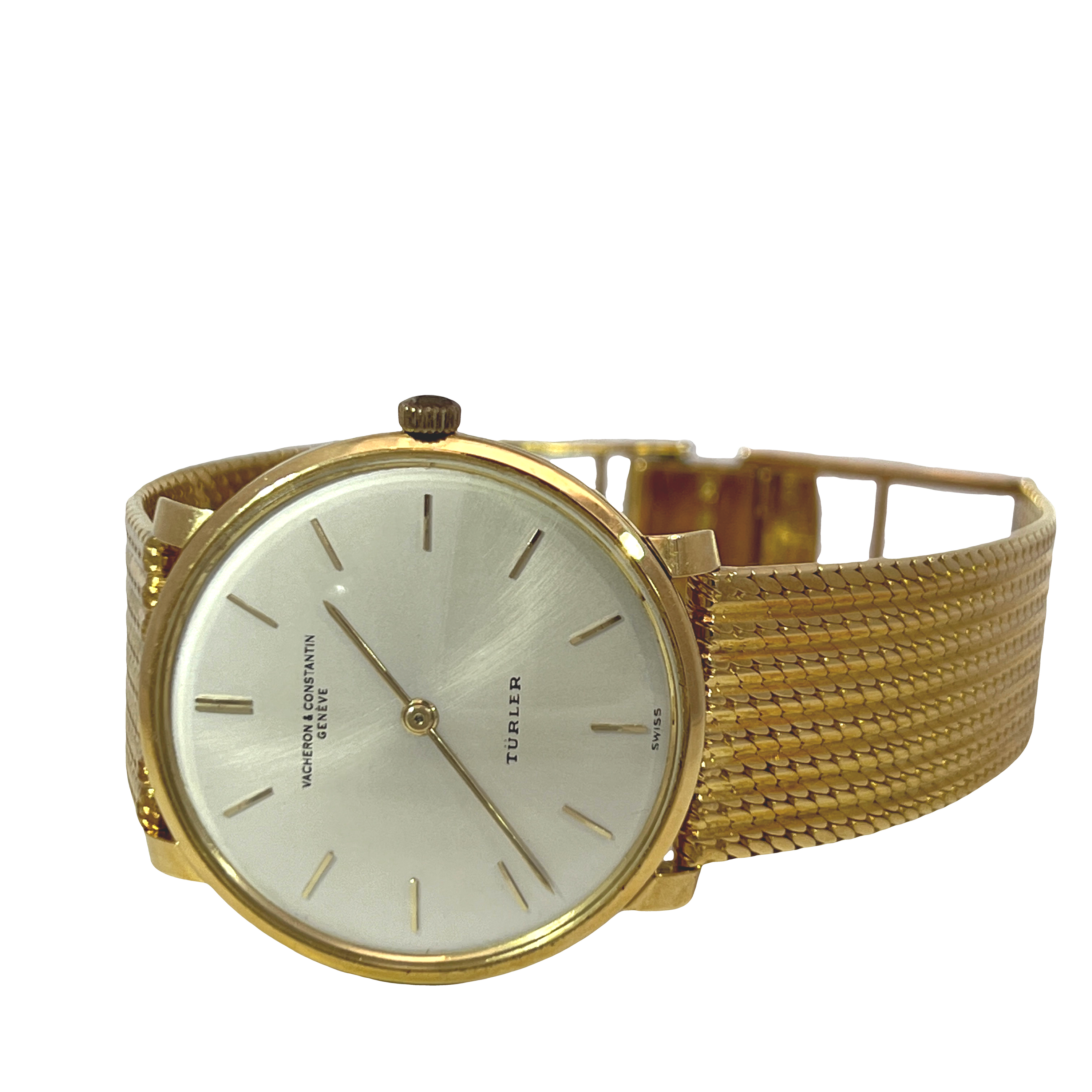 Pre-Owned Vintage Vacheron Constantin Türler 18K Yellow Gold Manual Wind Dress Watch