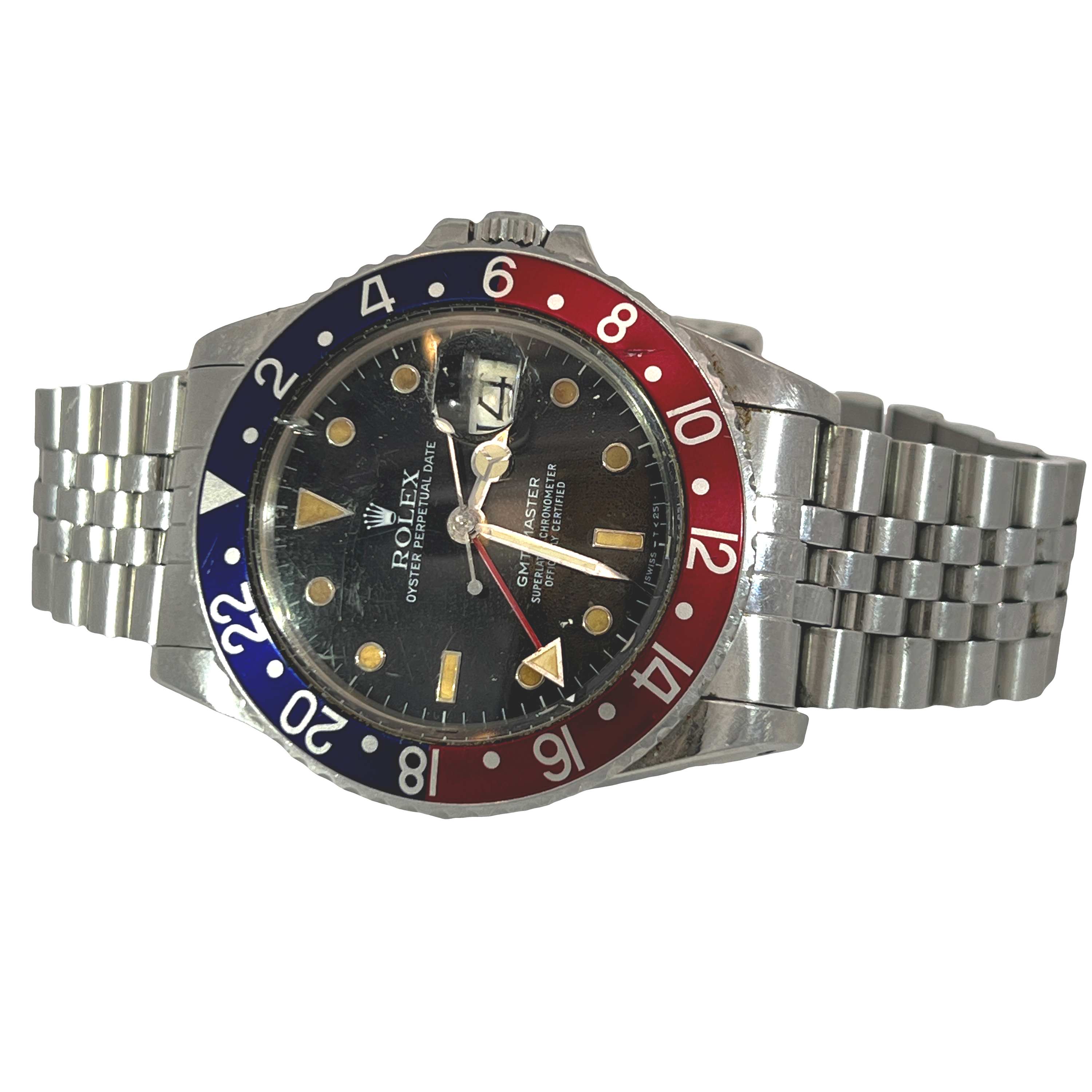 Pre-Owned 1986 Rolex GMT-Master “Pepsi” 40mm Stainless Steel Watch Ref. 16750
