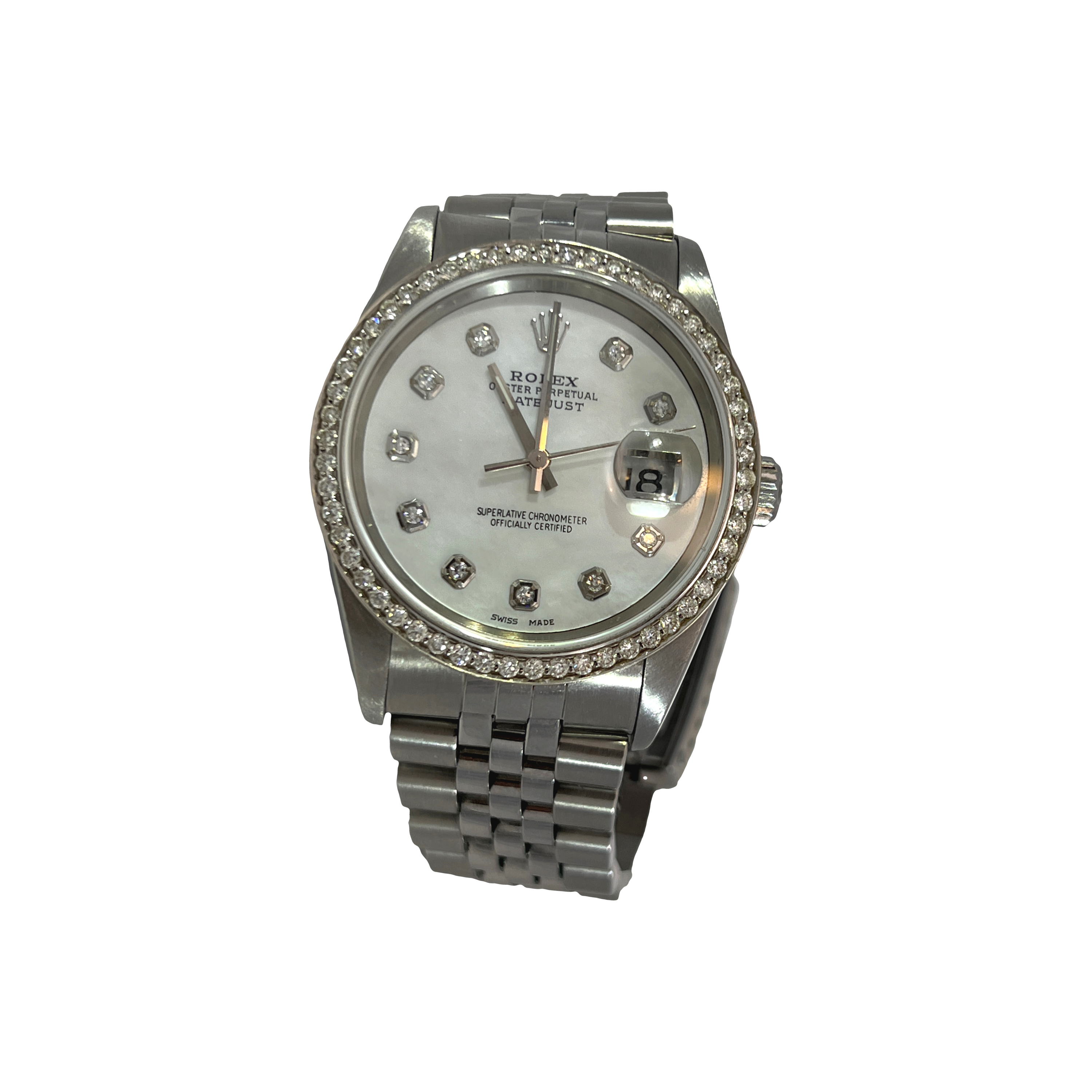 Pre-Owned Rolex Datejust 36 Ref. 16234 Diamond Dial & Diamond Bezel
