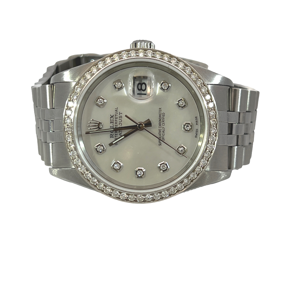 Pre-Owned Rolex Datejust 36 Ref. 16234 Diamond Dial & Diamond Bezel