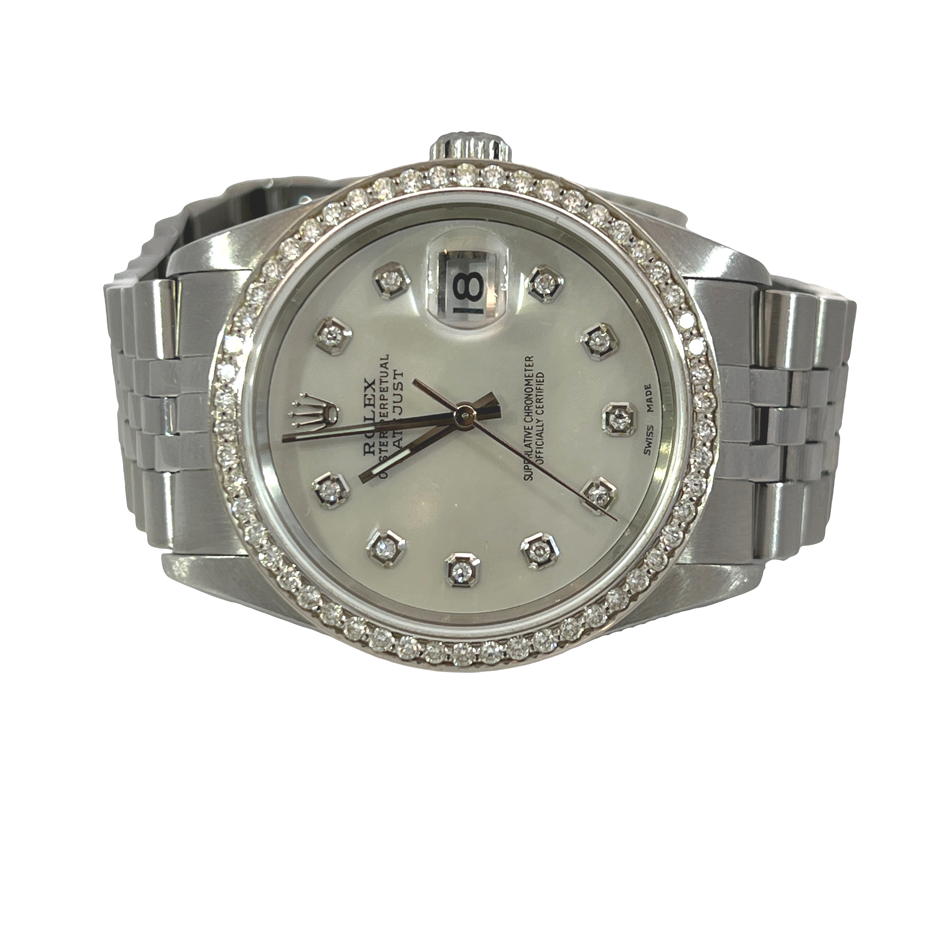 Pre-Owned Rolex Datejust 36 Ref. 16234 Diamond Dial & Diamond Bezel
