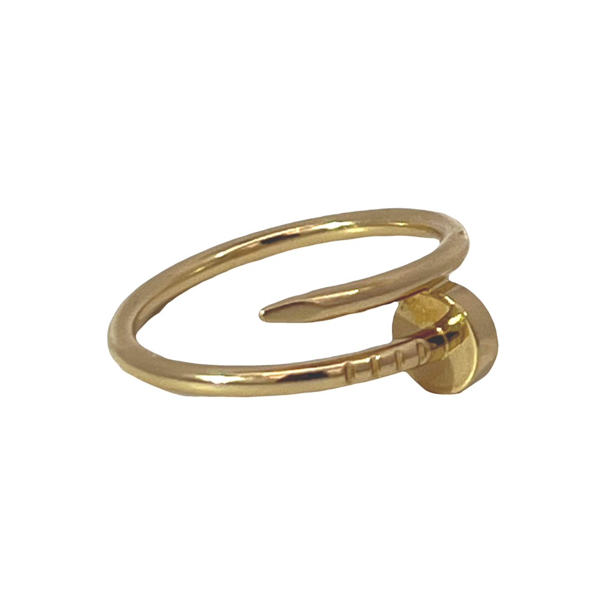 Estate Cartier Juste un Clou Ring Small Model 18K Yellow Gold - Box Included