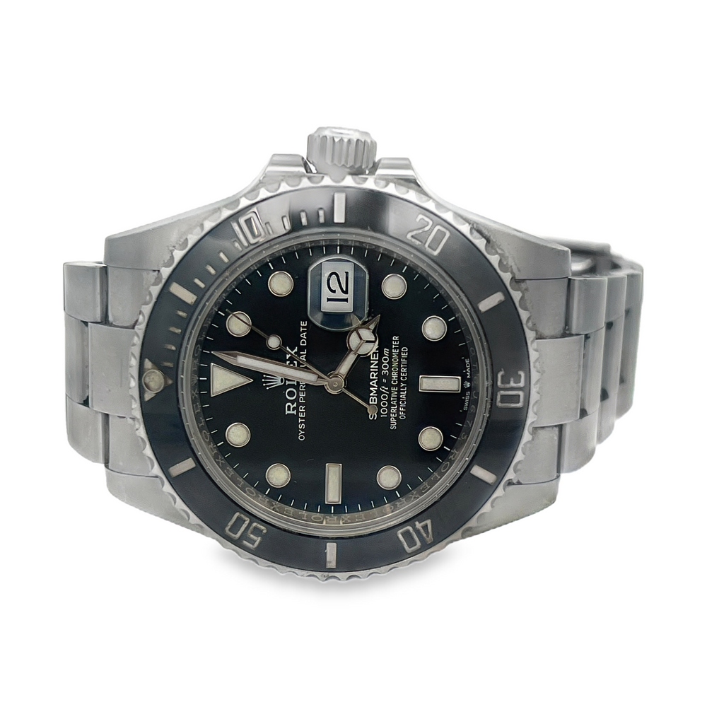 Pre-Owned Rolex Submariner Date Ref. 126610LN Black Dial Watch – 2021, Box & Papers