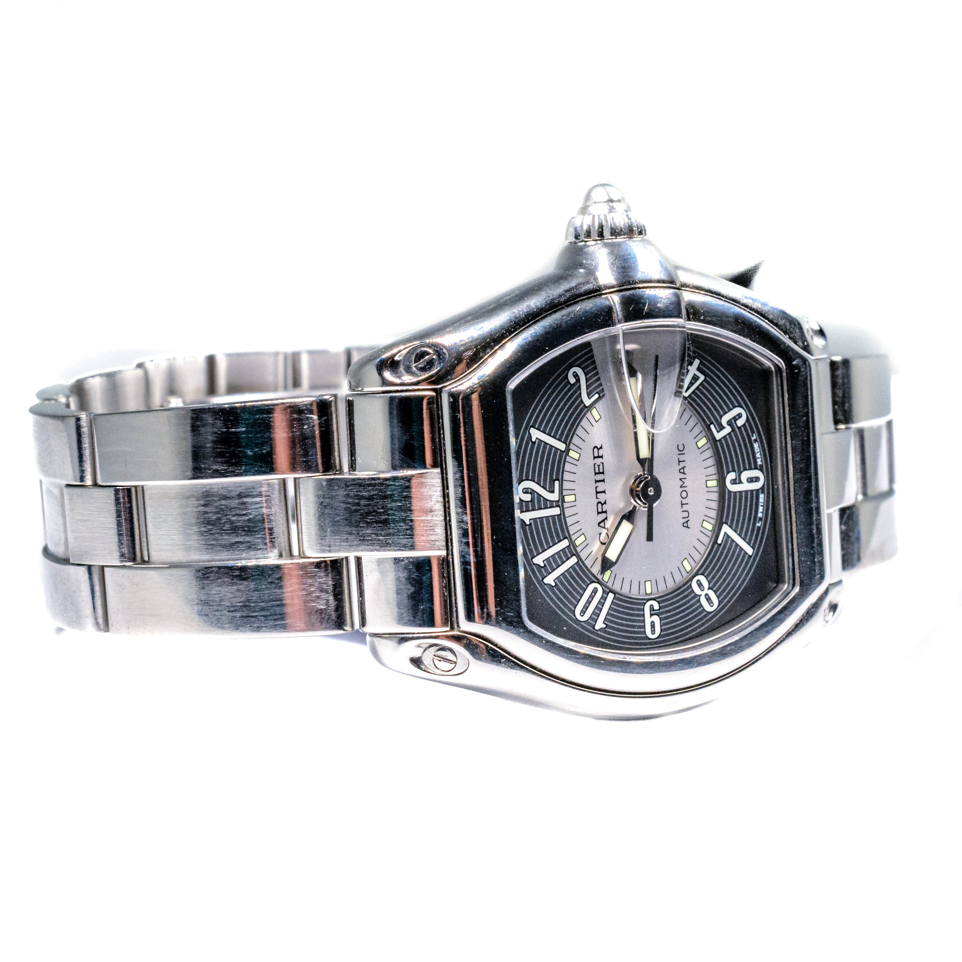 Cartier Roadsterレディース Cartier Roadster Stainless Steel Diamond Women's Watch 31mm