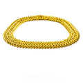 18kt Yellow Gold Round & Oval Link Handmade Necklace